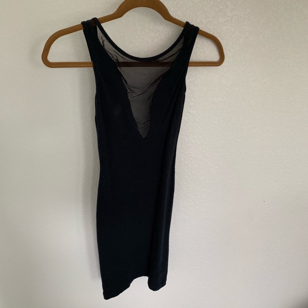 Black mini dress